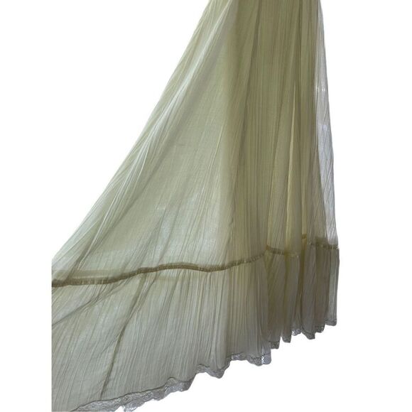 Roberta California Vintage Boho Prairie Cottagecore off white maxi dress - Picture 7 of 15